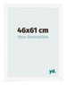Photo Frame 46x61 cm White Matte MDF Bologna Front Size | Yourdecoration.co.uk