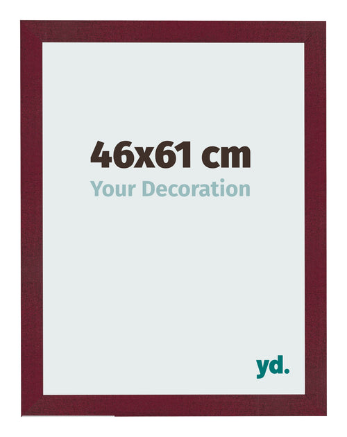 Photo Frame 46x61 cm Wine Red Swept MDF Bologna Front Size | Yourdecoration.co.uk