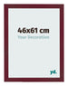 Photo Frame 46x61 cm Wine Red Swept MDF Bologna Front Size | Yourdecoration.co.uk