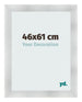 Photo Frame 46x61cm Aluminum Brushed MDF Pisa Front Size | Yourdecoration.co.uk