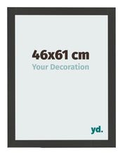 Photo Frame 46x61cm Black Woodgrain MDF Bologna Front Size | Yourdecoration.co.uk