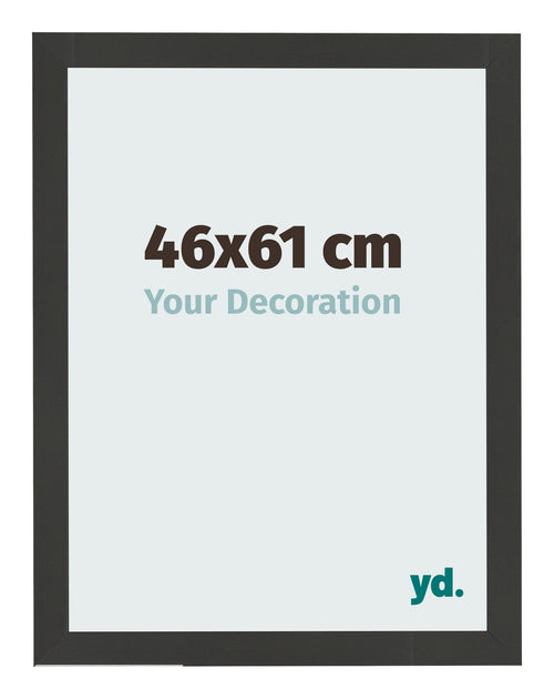 Photo Frame 46x61cm Black Woodgrain MDF Bologna Front Size | Yourdecoration.co.uk