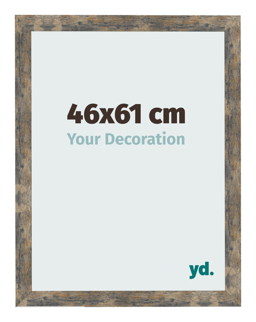 Photo Frame 46x61cm Blue Gold Melange MDF Bologna Front Size | Yourdecoration.co.uk