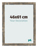 Photo Frame 46x61cm Blue Gold Melange MDF Bologna Front Size | Yourdecoration.co.uk