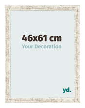 Photo Frame 46x61cm White Vintage MDF Bologna Front Size | Yourdecoration.co.uk