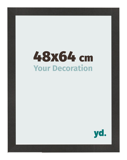 Photo Frame 48x64 cm Black Matte MDF Bologna Front Size | Yourdecoration.co.uk