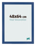 Photo Frame 48x64 cm Dark Blue MDF Bologna Front Size | Yourdecoration.co.uk