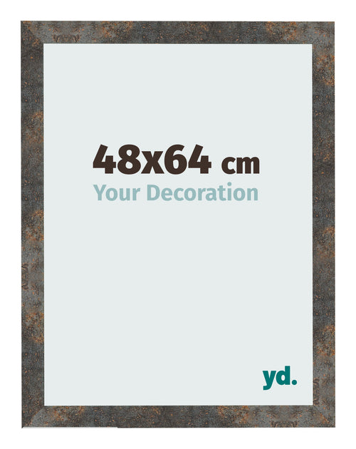 Photo Frame 48x64 cm Oxidized Metal MDF Bologna Front Size | Yourdecoration.co.uk