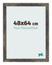 Photo Frame 48x64 cm Oxidized Metal MDF Bologna Front Size | Yourdecoration.co.uk