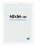 Photo Frame 48x64 cm White High Gloss MDF Bologna Front Size | Yourdecoration.co.uk
