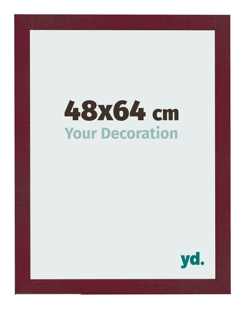Photo Frame 48x64 cm Wine Red Swept MDF Bologna Front Size | Yourdecoration.co.uk