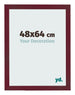 Photo Frame 48x64 cm Wine Red Swept MDF Bologna Front Size | Yourdecoration.co.uk