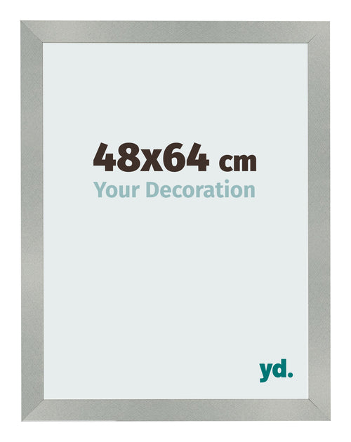 Photo Frame 48x64cm Aluminum Brushed MDF Bologna Front Size | Yourdecoration.co.uk