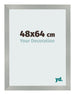 Photo Frame 48x64cm Aluminum Brushed MDF Bologna Front Size | Yourdecoration.co.uk