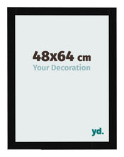 Photo Frame 48x64cm Black High Gloss MDF Bologna Front Size | Yourdecoration.co.uk