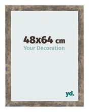 Photo Frame 48x64cm Blue Gold Melange MDF Bologna Front Size | Yourdecoration.co.uk