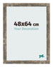 Photo Frame 48x64cm Blue Gold Melange MDF Bologna Front Size | Yourdecoration.co.uk