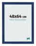 Photo Frame 48x64cm Dark Blue Swept MDF Bologna Front Size | Yourdecoration.co.uk
