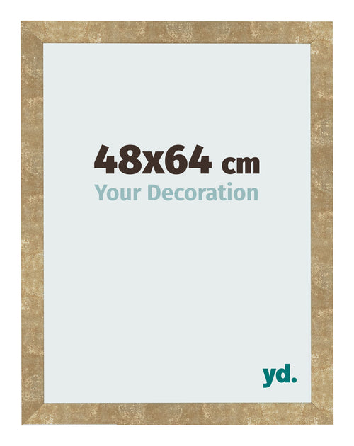 Photo Frame 48x64cm Gold Antique MDF Bologna Front Size | Yourdecoration.co.uk