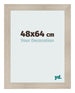 Photo Frame 48x64cm Oak Rustic MDF Pisa Front Size | Yourdecoration.co.uk