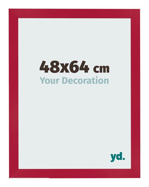 Photo Frame 48x64cm Red MDF Bologna Front Size | Yourdecoration.co.uk