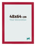 Photo Frame 48x64cm Red MDF Bologna Front Size | Yourdecoration.co.uk