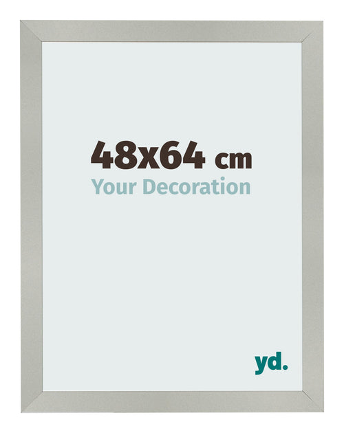 Photo Frame 48x64cm Silver Matte MDF Bologna Front Size | Yourdecoration.co.uk