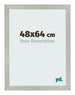 Photo Frame 48x64cm Silver Matte MDF Bologna Front Size | Yourdecoration.co.uk