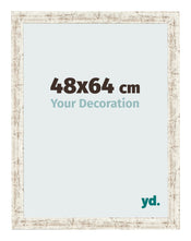 Photo Frame 48x64cm White Vintage MDF Bologna Front Size | Yourdecoration.co.uk