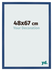 Photo Frame 48x67 cm Dark Blue MDF Bologna Front Size | Yourdecoration.co.uk