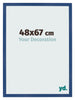 Photo Frame 48x67 cm Dark Blue MDF Bologna Front Size | Yourdecoration.co.uk