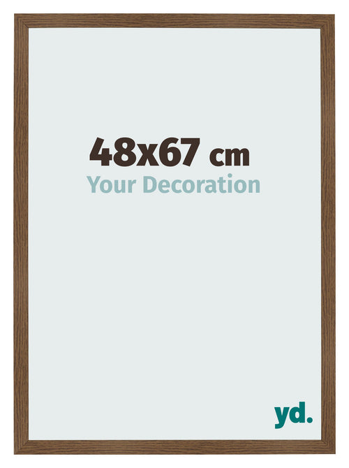 Photo Frame 48x67 cm Oak Rustic MDF Bologna Front Size | Yourdecoration.co.uk