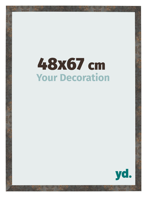 Photo Frame 48x67 cm Oxidized Metal MDF Bologna Front Size | Yourdecoration.co.uk