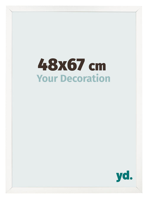Photo Frame 48x67 cm White High Gloss MDF Bologna Front Size | Yourdecoration.co.uk