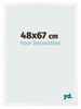 Photo Frame 48x67 cm White High Gloss MDF Bologna Front Size | Yourdecoration.co.uk