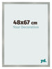 Photo Frame 48x67cm Aluminum Brushed MDF Bologna Front Size | Yourdecoration.co.uk