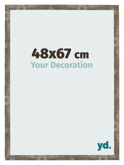 Photo Frame 48x67cm Blue Gold Melange MDF Bologna Front Size | Yourdecoration.co.uk