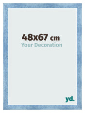 Photo Frame 48x67cm Clear Blue Swept MDF Pisa Front Size | Yourdecoration.co.uk