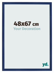 Photo Frame 48x67cm Dark Blue Swept MDF Bologna Front Size | Yourdecoration.co.uk