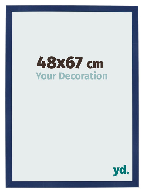 Photo Frame 48x67cm Dark Blue Swept MDF Bologna Front Size | Yourdecoration.co.uk
