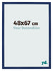 Photo Frame 48x67cm Dark Blue Swept MDF Bologna Front Size | Yourdecoration.co.uk