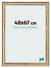 Photo Frame 48x67cm Gold Antique MDF Lazio Front Size | Yourdecoration.co.uk