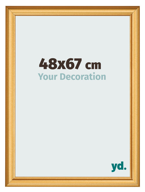 Photo Frame 48x67cm Gold Matte MDF Lazio Front Size | Yourdecoration.co.uk