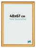 Photo Frame 48x67cm Gold Matte MDF Lazio Front Size | Yourdecoration.co.uk