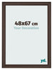 Photo Frame 48x67cm Oak Dark MDF Lazio Front Size | Yourdecoration.co.uk
