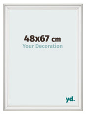 Photo Frame 48x67cm White Swept MDF Lazio Front Size | Yourdecoration.co.uk