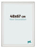 Photo Frame 48x67cm White Swept MDF Lazio Front Size | Yourdecoration.co.uk