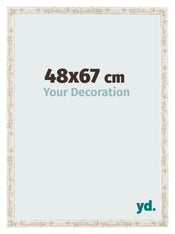 Photo Frame 48x67cm White Vintage MDF Bologna Front Size | Yourdecoration.co.uk