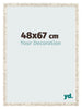 Photo Frame 48x67cm White Vintage MDF Bologna Front Size | Yourdecoration.co.uk