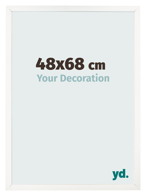 Photo Frame 48x68 cm White High Gloss MDF Bologna Front Size | Yourdecoration.co.uk